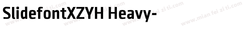 SlidefontXZYH Heavy字体转换